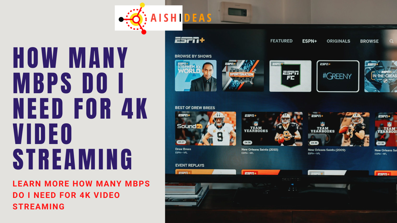 how many mbps do i need for 4k video streaming 1