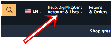 How to Change Digital Purchase Address On Amazon step 1