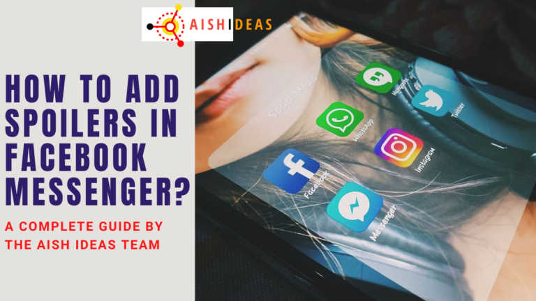 how to add spoilers in facebook messenger